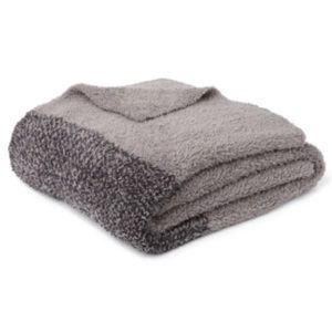 Barefoot Dreams CozyChic Blanket w/Heathered Stripe